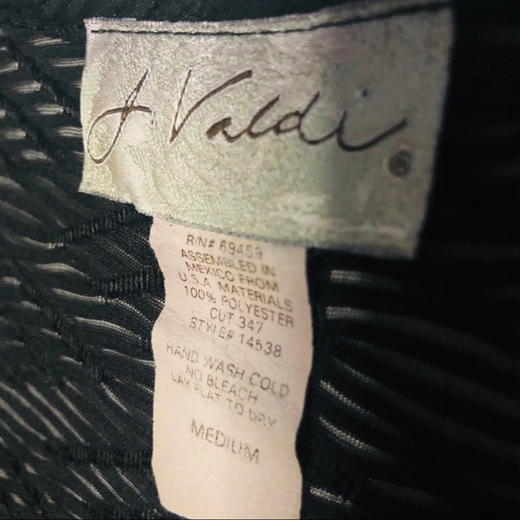 J. VALDI Black Sheer Beach/Pool Cover up - Picture 5 of 5